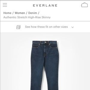 Everlane Authentic Stretch High-Rise Skinny Jeans